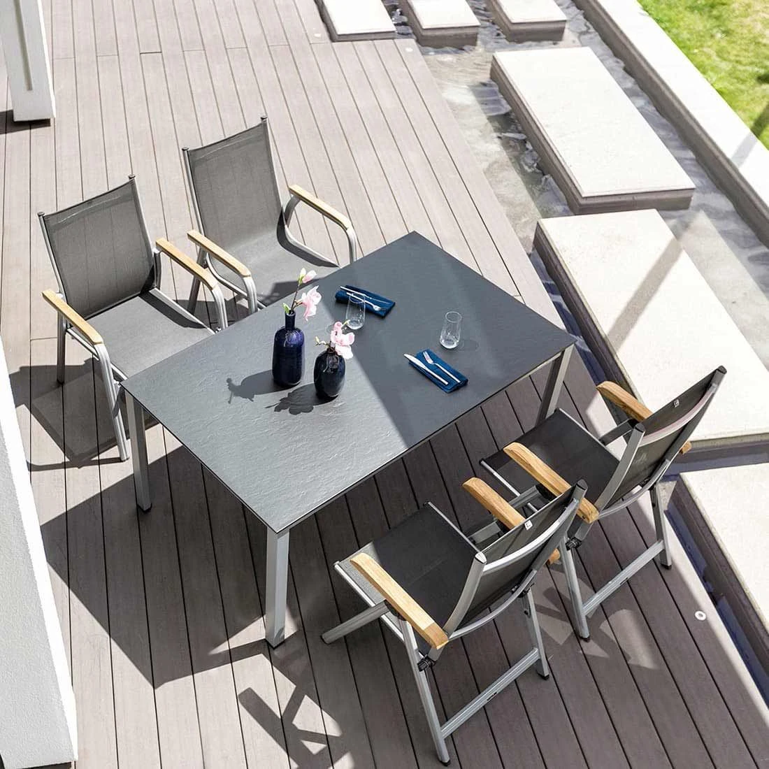 Kettler Granada Stapelsessel Aluminium/Outdoorgewebe Silber/Anthrazit Kettler Granada Stapelsessel Aluminium/Outdoorgewebe Silber/Anthrazit -Kettler kettler granada stapelsessel aluminium outdoorgewebe 1309586 2