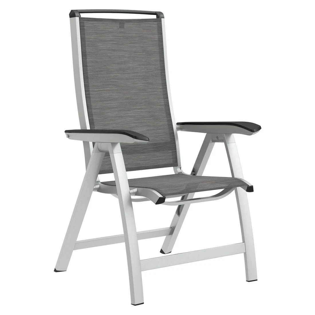 Kettler Forma II Klappsessel Aluminium/Textilene Silber/Graphit Kettler Forma II Klappsessel Aluminium/Textilene Silber/Graphit -Kettler kettler hks forma ii multipositionssessel aluminium textilen silber graphit 1