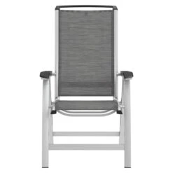 Kettler Forma II Klappsessel Aluminium/Textilene Silber/Graphit 5 Kettler Forma II Klappsessel Aluminium/Textilene Silber/Graphit -Kettler kettler hks forma ii multipositionssessel aluminium textilen silber graphit 4