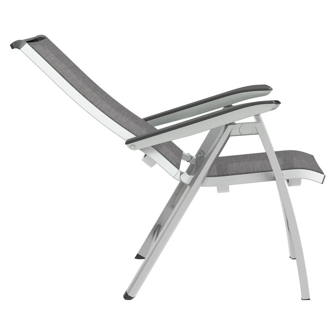 Kettler Forma II Klappsessel Aluminium/Textilene Silber/Graphit Kettler Forma II Klappsessel Aluminium/Textilene Silber/Graphit -Kettler kettler hks forma ii multipositionssessel aluminium textilen silber graphit 6