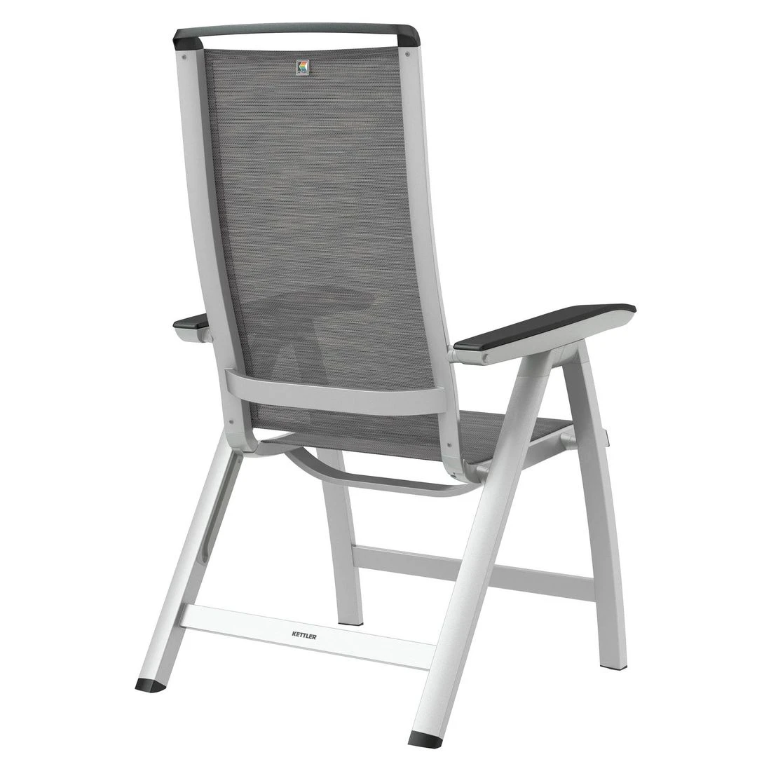 Kettler Forma II Klappsessel Aluminium/Textilene Silber/Graphit Kettler Forma II Klappsessel Aluminium/Textilene Silber/Graphit -Kettler kettler hks forma ii multipositionssessel aluminium textilen silber graphit 7