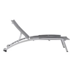 Kettler Forma II Gartenliege Aluminium/Textilen Silber/Graphit 4 Kettler Forma II Gartenliege Aluminium/Textilen Silber/Graphit -Kettler kettler hks forma ii rollliege aluminium textilen 43306 4 1