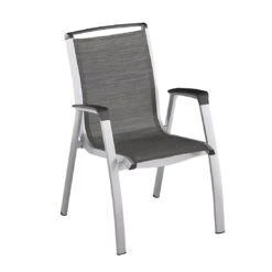 Kettler Forma II Stapelsessel Aluminium/Textilene Silber/Graphit 2 Kettler Forma II Stapelsessel Aluminium/Textilene Silber/Graphit -Kettler kettler hks forma ii stapelsessel aluminium textilen 1