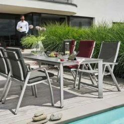 Kettler Forma II Stapelsessel Aluminium/Textilene Silber/Graphit 3 Kettler Forma II Stapelsessel Aluminium/Textilene Silber/Graphit -Kettler kettler hks forma ii stapelsessel aluminium textilen 2