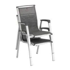 Kettler Forma II Stapelsessel Aluminium/Textilene Silber/Graphit 5 Kettler Forma II Stapelsessel Aluminium/Textilene Silber/Graphit -Kettler kettler hks forma ii stapelsessel aluminium textilen 4