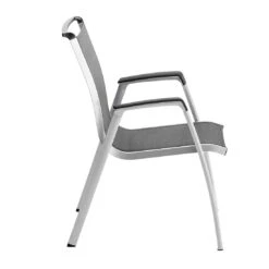 Kettler Forma II Stapelsessel Aluminium/Textilene Silber/Graphit 7 Kettler Forma II Stapelsessel Aluminium/Textilene Silber/Graphit -Kettler kettler hks forma ii stapelsessel aluminium textilen 6