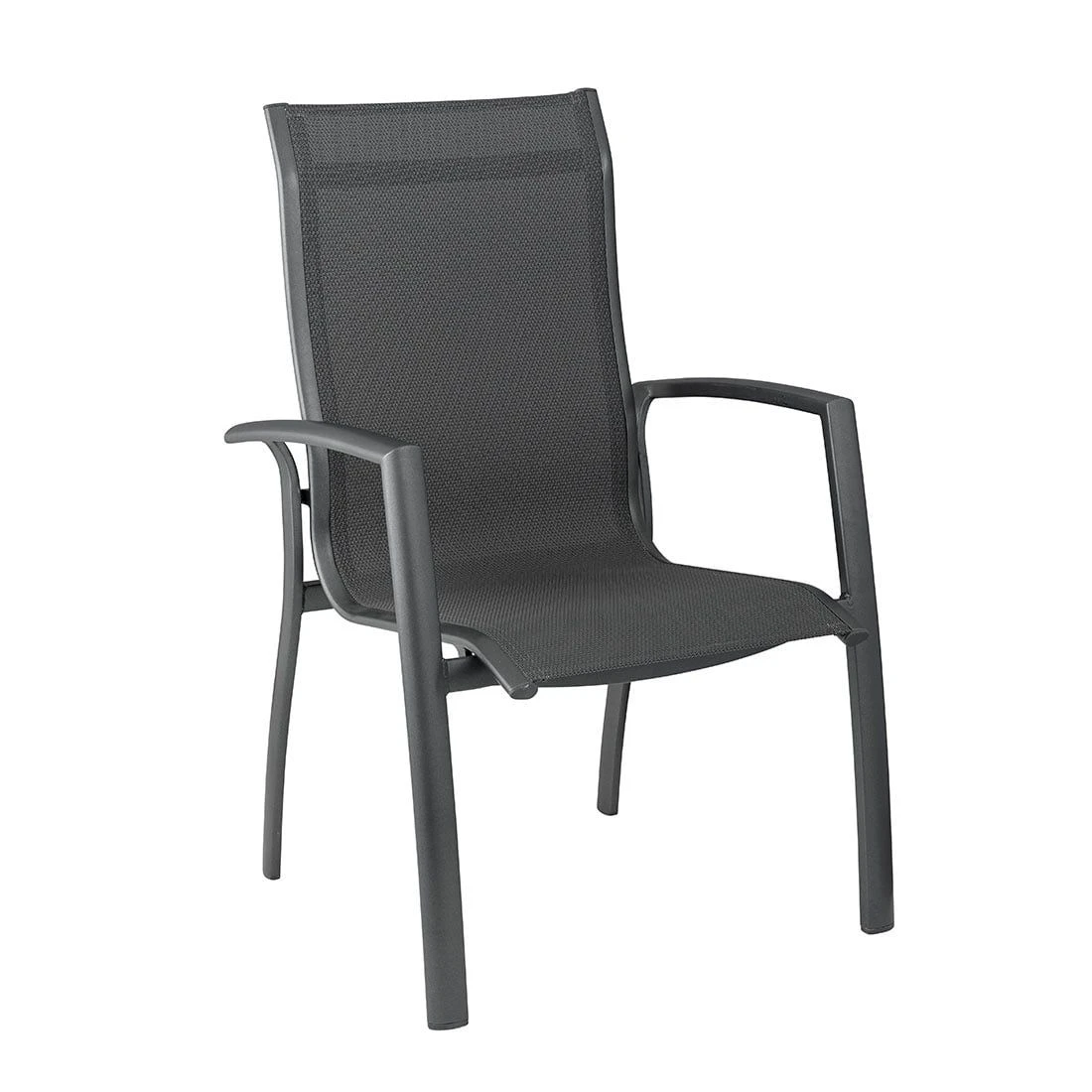 Kettler Legato Curve Stapelsessel Aluminium/Textilene Anthrazit Kettler Legato Curve Stapelsessel Aluminium/Textilene Anthrazit -Kettler kettler legato curve stapelsessel aluminium textilen 1