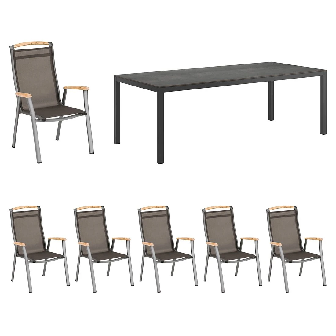 Kettler Memphis Gartenmöbel-Set 7-tlg. Tisch 220x100cm Anthrazit/Bronze Kettler Memphis Gartenmöbel-Set 7-tlg. Tisch 220x100cm Anthrazit/Bronze -Kettler kettler memphis gartenmoebel set 7 tlg tisch 220x100cm 1494672 1