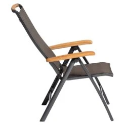 Kettler Memphis Klappsessel Aluminium/Textilene Mit Teak-Armlehnen Anthrazit/Bronze 6 Kettler Memphis Klappsessel Aluminium/Textilene Mit Teak-Armlehnen Anthrazit/Bronze -Kettler kettler memphis klappsessel alu textilen anthrazit bronze 5