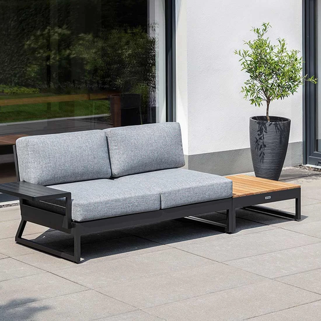 Kettler Ocean Skid Platform Gartensofa mit Loungetisch Alu/Olefin Anthrazit/Hellgrau Kettler Ocean Skid Platform Gartensofa Mit Loungetisch Alu/Olefin Anthrazit/Hellgrau -Kettler kettler ocean skid 2 sitzer lounge mit tisch 70x70cm 1395870 1