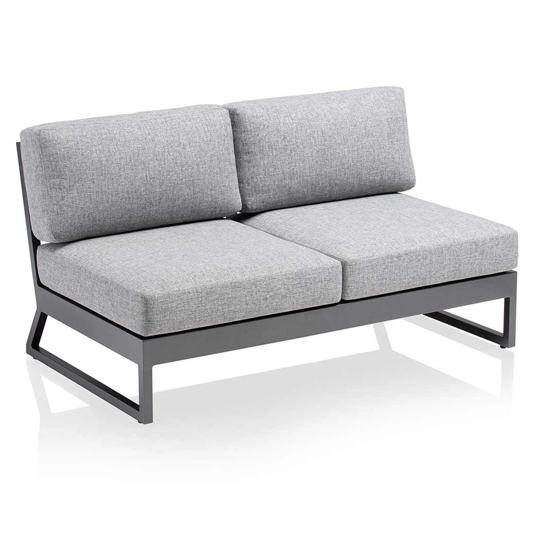 Kettler Ocean Skid Platform Gartensofa mit Loungetisch Alu/Olefin Anthrazit/Hellgrau Kettler Ocean Skid Platform Gartensofa Mit Loungetisch Alu/Olefin Anthrazit/Hellgrau -Kettler kettler ocean skid 2 sitzer lounge mit tisch 70x70cm 1395870 2