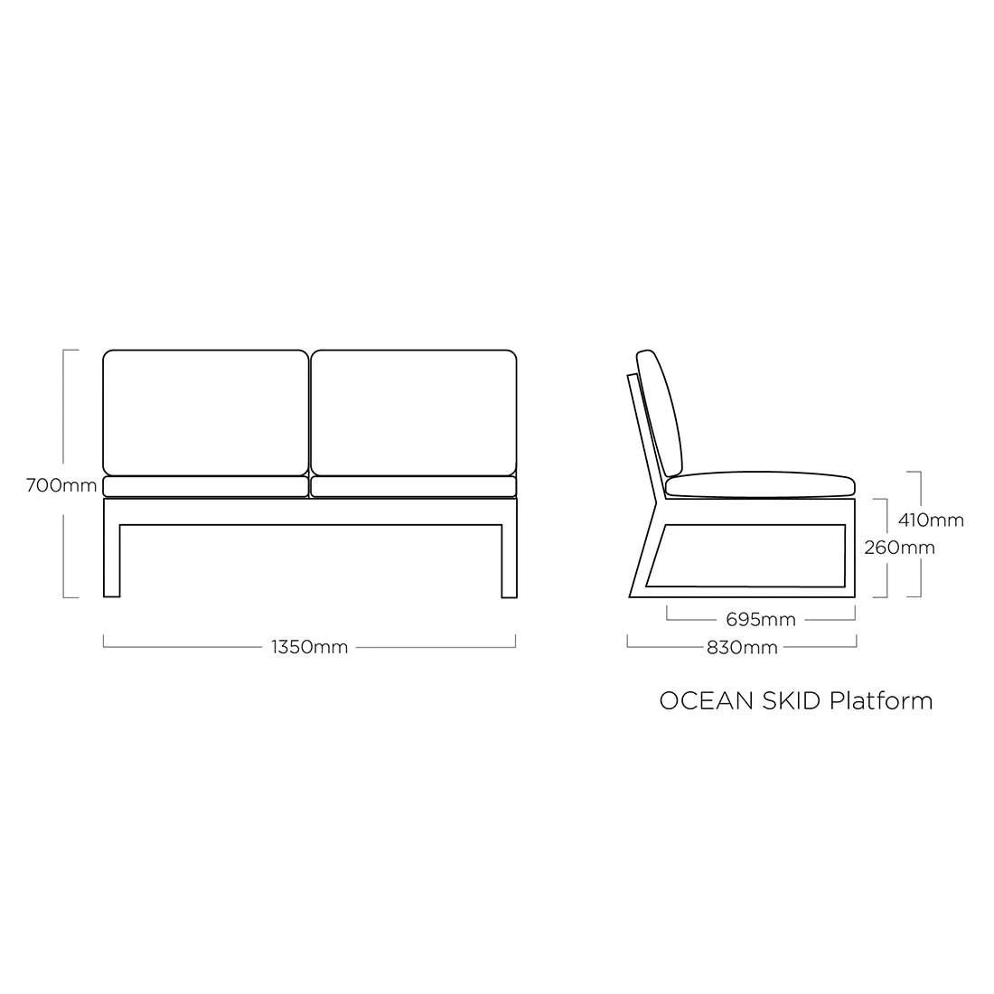 Kettler Ocean Skid Platform Gartensofa mit Loungetisch Alu/Olefin Anthrazit/Hellgrau Kettler Ocean Skid Platform Gartensofa Mit Loungetisch Alu/Olefin Anthrazit/Hellgrau -Kettler kettler ocean skid 2 sitzer lounge mit tisch 70x70cm 1395870 8