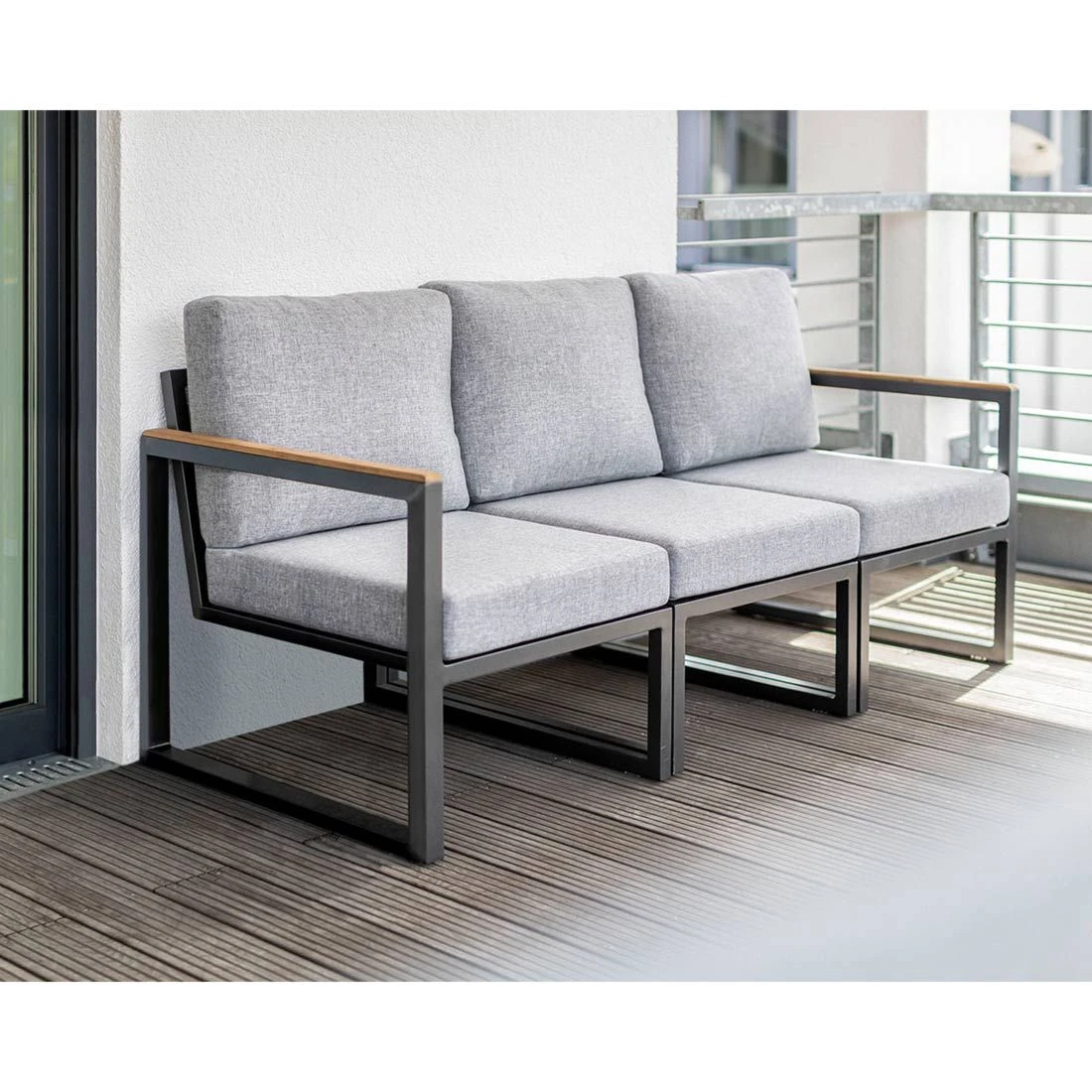 Kettler Ocean Skid City Line Gartensofa Aluminium/Olefin Anthrazit/Hellgrau Meliert Kettler Ocean Skid City Line Gartensofa Aluminium/Olefin Anthrazit/Hellgrau Meliert -Kettler kettler ocean skid city line 3 sitzersofa aluminium olefin 1351331 1