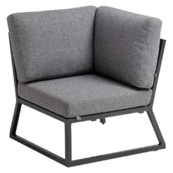 Kettler Ocean Skid Ecklounge 6-tlg. Aluminium/Olefin Anthrazit/Hellgrau Meliert 5 Kettler Ocean Skid Ecklounge 6-tlg. Aluminium/Olefin Anthrazit/Hellgrau Meliert -Kettler kettler ocean skid dininglounge 6 tlg aluminium olefin 1351342 4