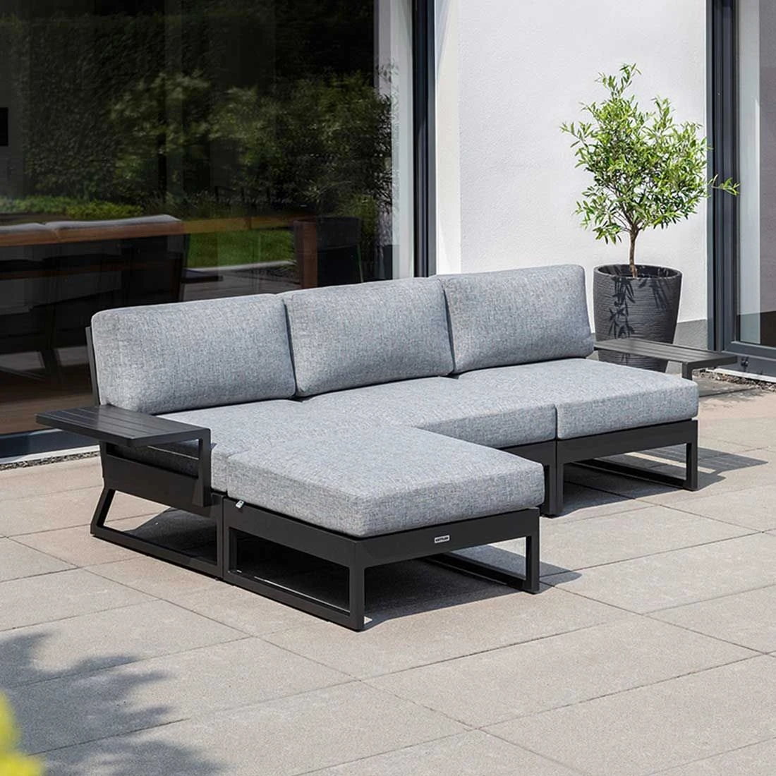 Kettler Ocean Skid Platform Ecklounge 5-tlg. + Tisch 61x27 cm Alu/Olefin Hellgrau Kettler Ocean Skid Platform Ecklounge 5-tlg. + Tisch 61x27 Cm Alu/Olefin Hellgrau -Kettler kettler ocean skid loungeecke 5 tlg mit tisch 61x27x24 cm 1393417 8