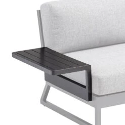 Kettler Ocean Skid Platform Gartensofa 4-tlg. Aluminium/Olefin Anthrazit 6 Kettler Ocean Skid Platform Gartensofa 4-tlg. Aluminium/Olefin Anthrazit -Kettler kettler ocean skid loungeset 4 tlg mit tisch 61x27x24cm 1393494 5