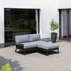 Kettler Ocean Skid Platform Gartensofa 4-tlg. Aluminium/Olefin Anthrazit 8 Kettler Ocean Skid Platform Gartensofa 4-tlg. Aluminium/Olefin Anthrazit -Kettler kettler ocean skid loungeset 4 tlg mit tisch 61x27x24cm 1393494 7