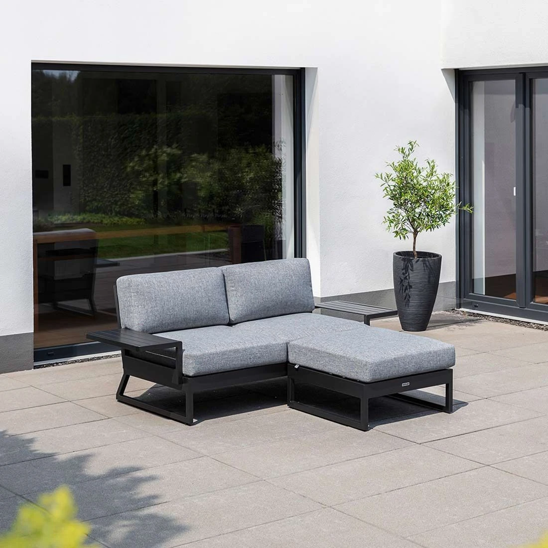 Kettler Ocean Skid Platform Gartensofa 4-tlg. Aluminium/Olefin Anthrazit Kettler Ocean Skid Platform Gartensofa 4-tlg. Aluminium/Olefin Anthrazit -Kettler kettler ocean skid loungeset 4 tlg mit tisch 61x27x24cm 1393494 7