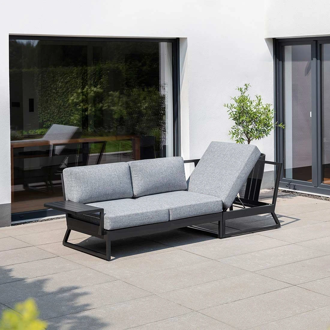 Kettler Ocean Skid Platform Ecklounge 5-tlg. mit Ablage Aluminium/Olefin Anthrazit Kettler Ocean Skid Platform Ecklounge 5-tlg. Mit Ablage Aluminium/Olefin Anthrazit -Kettler kettler ocean skid loungeset 5 tlg mit tisch 61x27x24cm 1393461 3