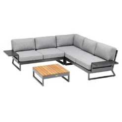 Kettler Ocean Skid Platform Ecklounge 6-tlg. Aluminium/Olefin Anthrazit 2 Kettler Ocean Skid Platform Ecklounge 6-tlg. Aluminium/Olefin Anthrazit -Kettler kettler ocean skid loungeset 6 tlg mit loungetisch 1393527 1