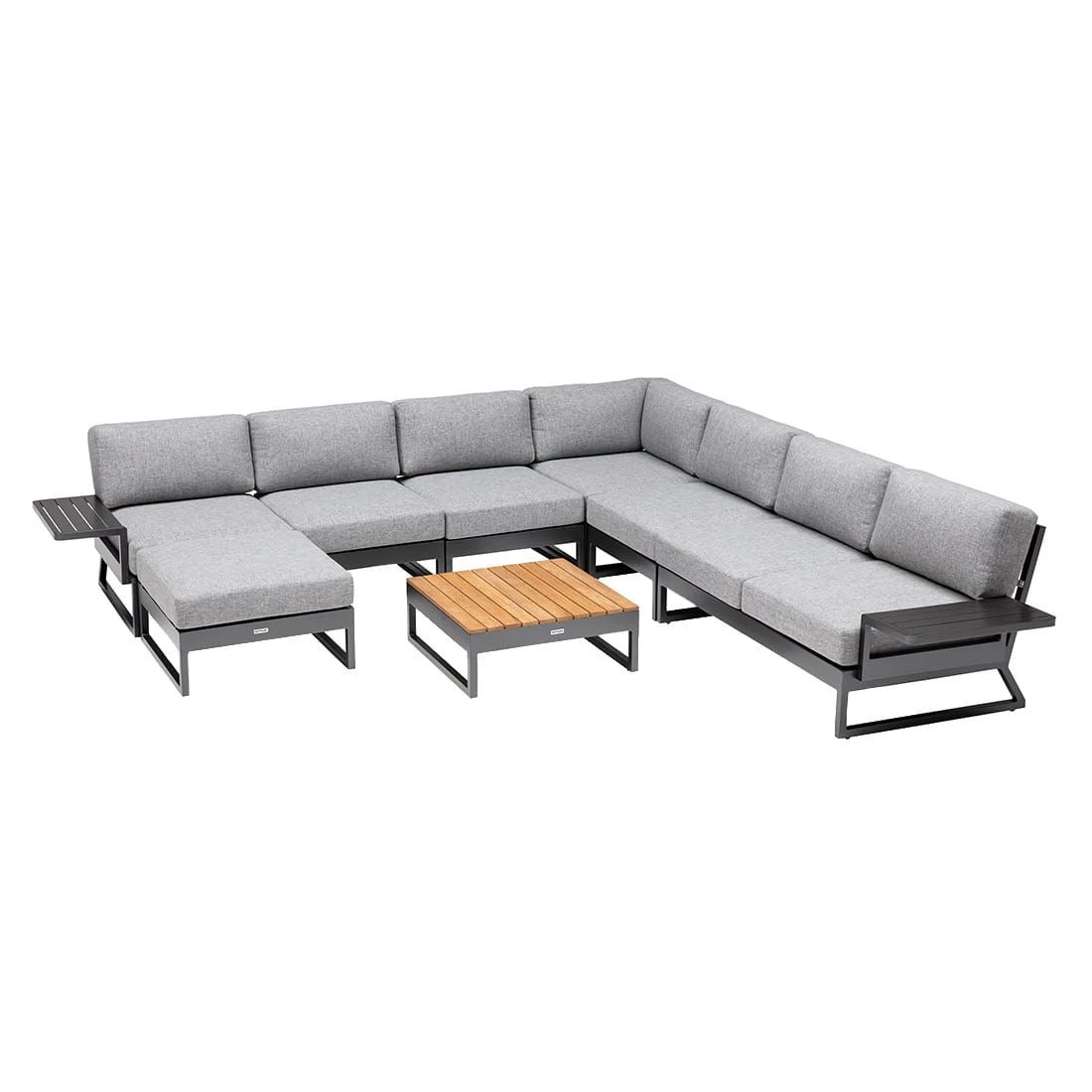 Kettler Ocean Skid Platform Ecklounge 9-tlg. Aluminium/Olefin Anthrazit Kettler Ocean Skid Platform Ecklounge 9-tlg. Aluminium/Olefin Anthrazit -Kettler kettler ocean skid loungeset 9 tlg mit loungetisch 1393472 2