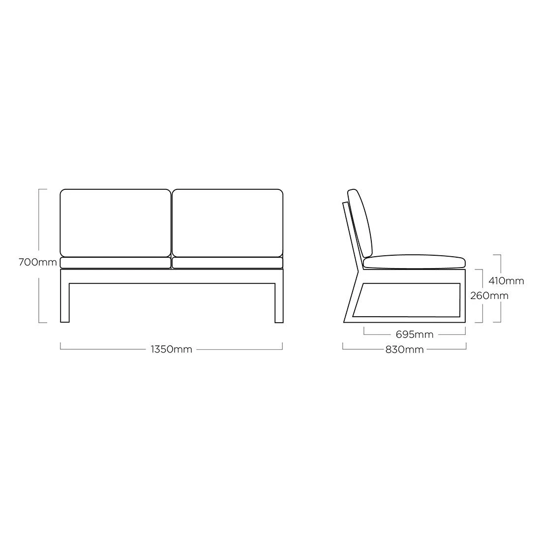 Kettler Ocean Skid Platform Gartensofa Aluminium/Olefin Anthrazit/Grau Meliert Kettler Ocean Skid Platform Gartensofa Aluminium/Olefin Anthrazit/Grau Meliert -Kettler kettler ocean skid platform 2 sitzer lounge alu olefin 1368931 12