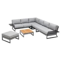 Kettler Ocean Skid Platform Loungehocker Aluminium/Olefin Anthrazit/Hellgrau Meliert 5 Kettler Ocean Skid Platform Loungehocker Aluminium/Olefin Anthrazit/Hellgrau Meliert -Kettler kettler ocean skid platform loungehocker aluminium olefin 1368942 4