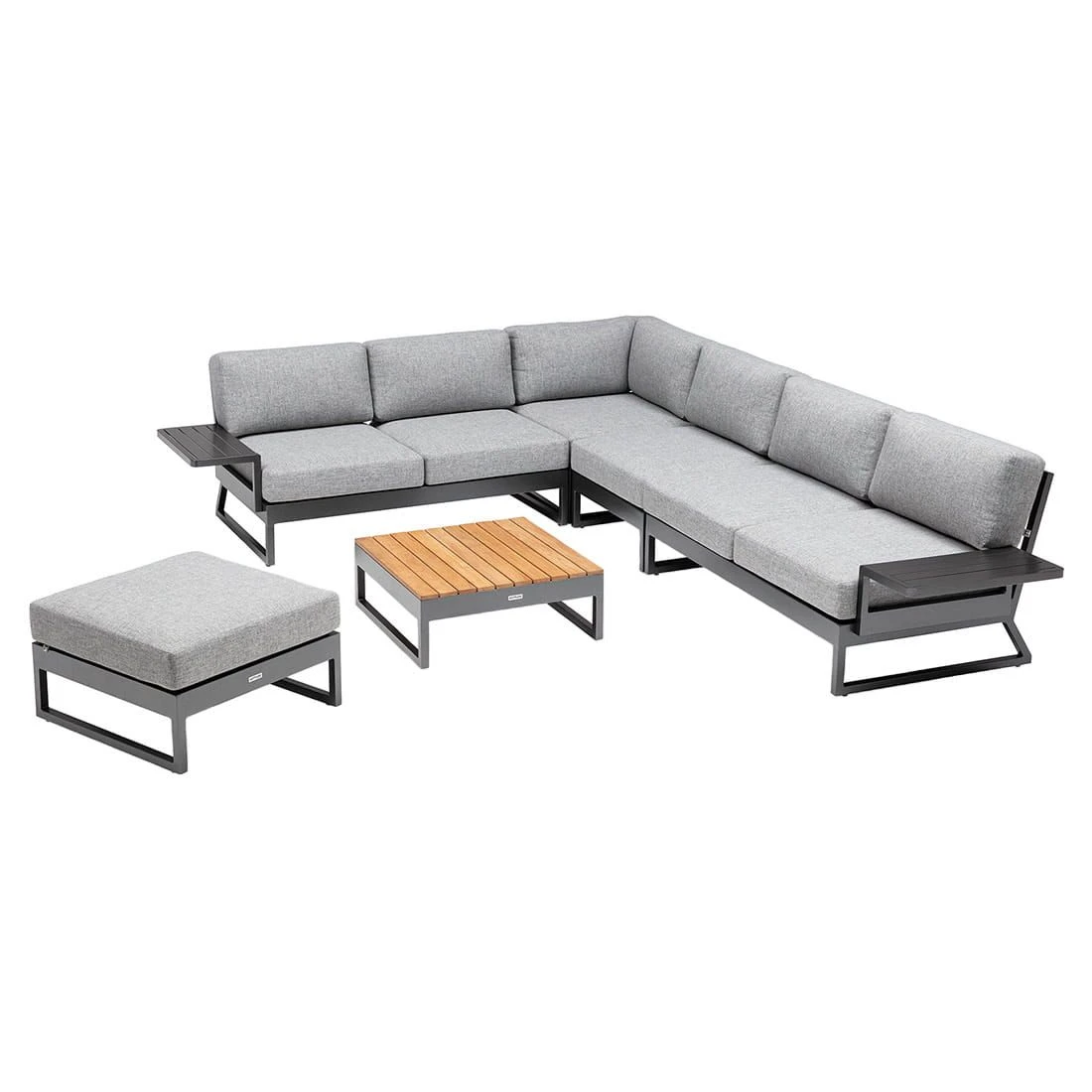 Kettler Ocean Skid Platform Loungehocker Aluminium/Olefin Anthrazit/Hellgrau Meliert Kettler Ocean Skid Platform Loungehocker Aluminium/Olefin Anthrazit/Hellgrau Meliert -Kettler kettler ocean skid platform loungehocker aluminium olefin 1368942 4