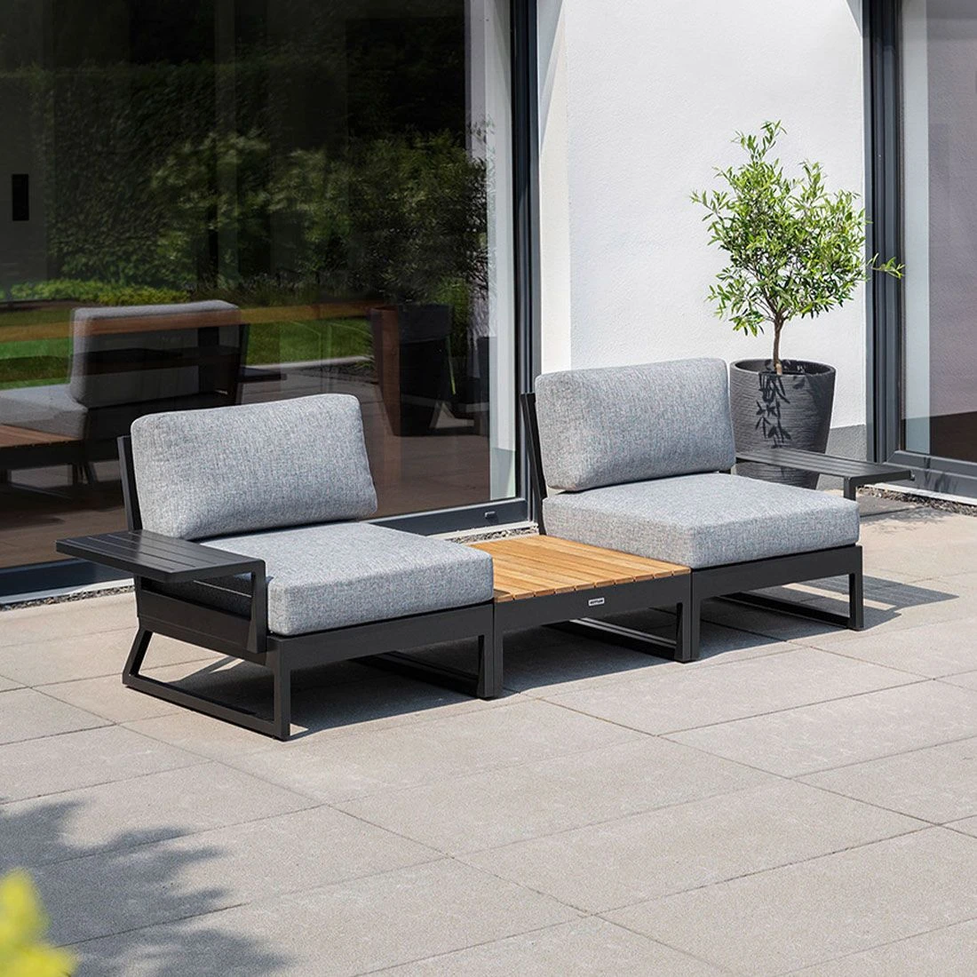Kettler Ocean Skid Platform Loungeset Aluminium/Olefin Anthrazit/Hellgrau Meliert Kettler Ocean Skid Platform Loungeset Aluminium/Olefin Anthrazit/Hellgrau Meliert -Kettler kettler ocean skid platform loungeset aluminium olefin 1491746 1