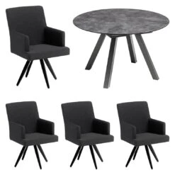 Kettler Pure Casual Gartenmöbel-Set 5-tlg. Tisch 120/170x120cm Anthrazit/Sooty 3 Kettler Pure Casual Gartenmöbel-Set 5-tlg. Tisch 120/170x120cm Anthrazit/Sooty -Kettler kettler pure casual gartenmoebel set 5 tlg tisch 120 170x120cm 1476335 3