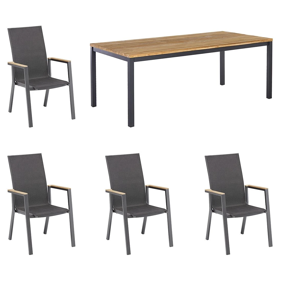 Kettler Rasmus Gartenmöbelset 5-tlg. mit Tisch 180x90 cm Anthrazit/Charcoal Kettler Rasmus Gartenmöbelset 5-tlg. Mit Tisch 180x90 Cm Anthrazit/Charcoal -Kettler kettler rasmus gartenmoebelset 5 tlg mit tisch 180x90 cm 1477303 1