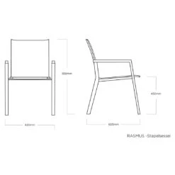 Kettler Rasmus Stapelsessel Aluminium/Outdoorgewebe Anthrazit/Charcoal 7 Kettler Rasmus Stapelsessel Aluminium/Outdoorgewebe Anthrazit/Charcoal -Kettler kettler rasmus stapelsessel aluminium outdoorgewebe anthrazit charcoal 1288081 7