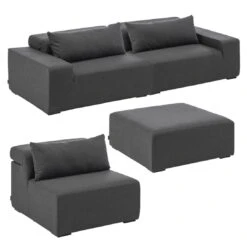Kettler Royal Loungeset 4-tlg. Sunbrella Anthrazit 3 Kettler Royal Loungeset 4-tlg. Sunbrella Anthrazit -Kettler kettler royal sofagruppe 4tlg sunbrella 2