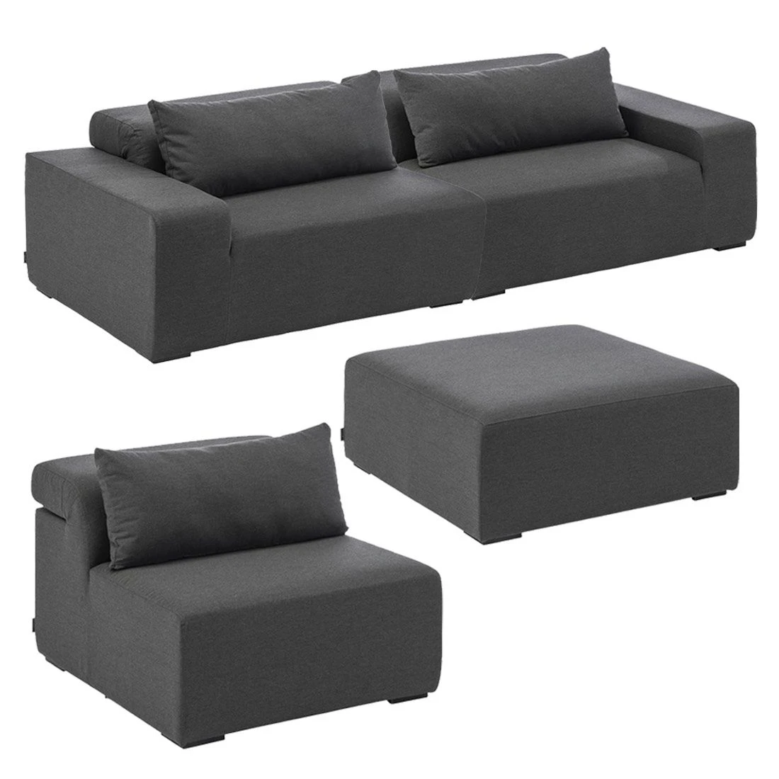 Kettler Royal Loungeset 4-tlg. Sunbrella Anthrazit Kettler Royal Loungeset 4-tlg. Sunbrella Anthrazit -Kettler kettler royal sofagruppe 4tlg sunbrella 2