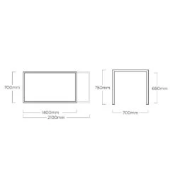 Kettler Tampa Gartenmöbel-Set 5-tlg. Tisch 138/210x68cm Anthrazit 9 Kettler Tampa Gartenmöbel-Set 5-tlg. Tisch 138/210x68cm Anthrazit -Kettler kettler tampa gartenmoebel set 5 tlg aluminium textilene 1485377 10