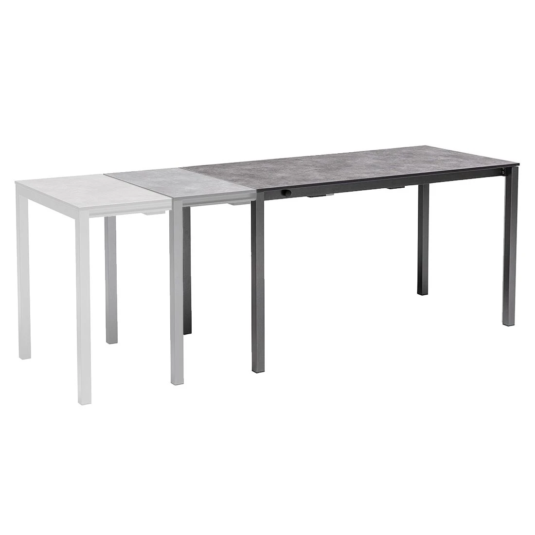 Kettler Tampa Gartenmöbel-Set 5-tlg. Tisch 138/210x68cm Anthrazit Kettler Tampa Gartenmöbel-Set 5-tlg. Tisch 138/210x68cm Anthrazit -Kettler kettler tampa gartenmoebel set 5 tlg aluminium textilene 1485377 5