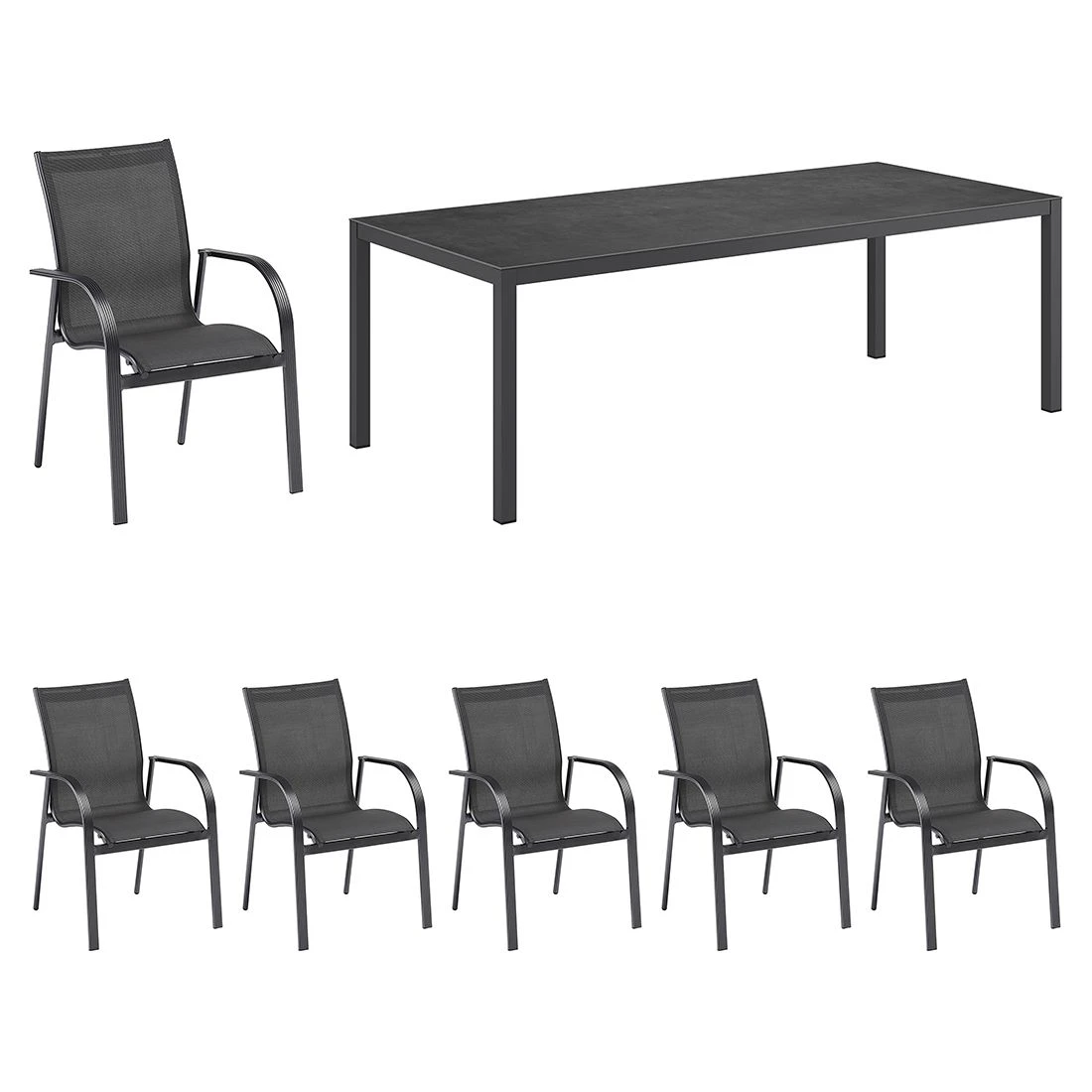 Kettler Tampa Gartenmöbelset 7-tlg. mit Tisch 220x100 cm Anthrazit Kettler Tampa Gartenmöbelset 7-tlg. Mit Tisch 220x100 Cm Anthrazit -Kettler kettler tampa gartenmoebelset 7 tlg mit tisch 220x100 cm 1477226 1