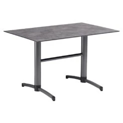 Kettler Tube Klapptisch 120x80cm Aluminium/HPL Anthrazit