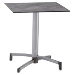 Kettler Tube Klapptisch 80x80cm Aluminium/HPL Silber/Anthrazit