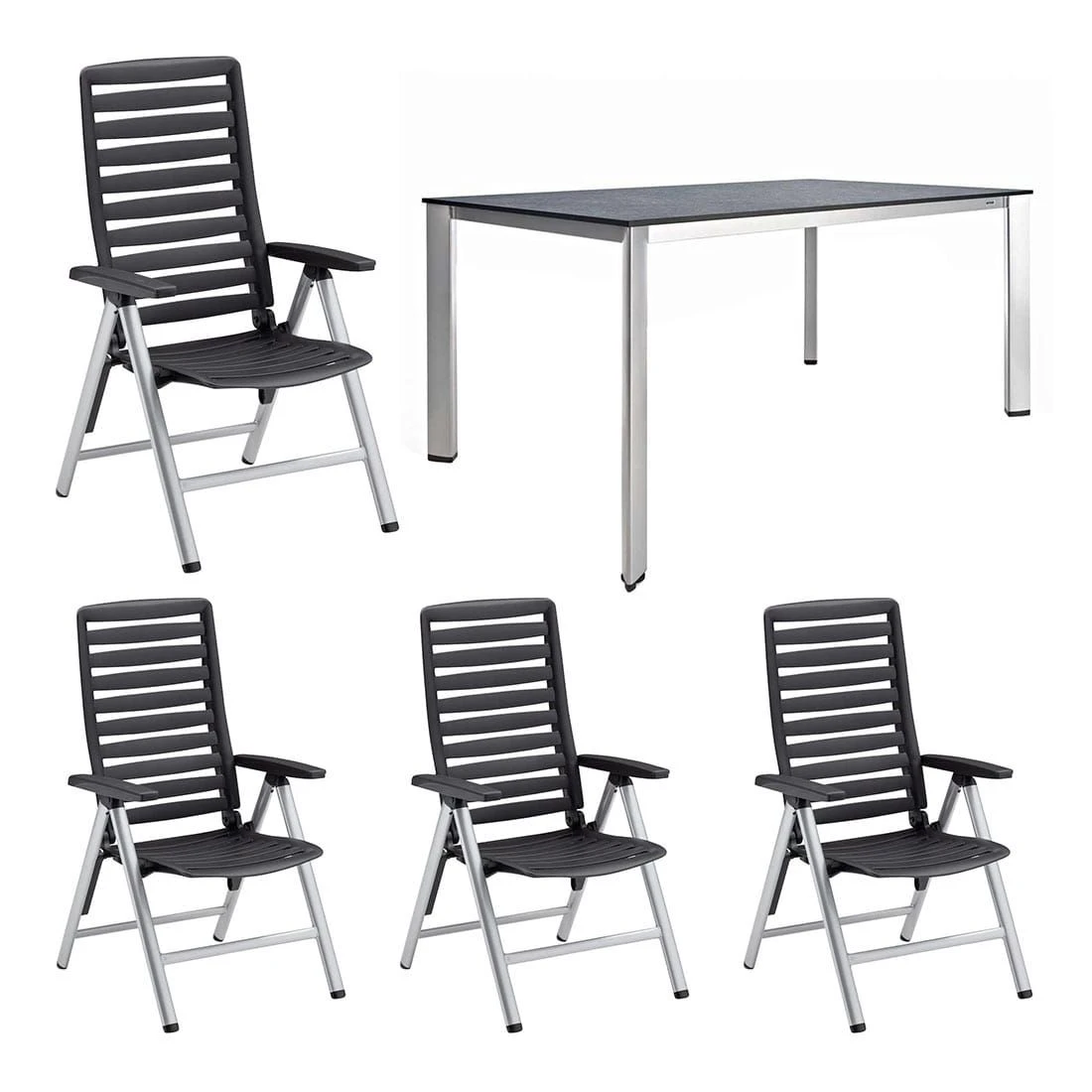 Kettler Wave Gartenmöbelset 5-tlg. mit Gartentisch 160x95cm Silber Kettler Wave Gartenmöbelset 5-tlg. Mit Gartentisch 160x95cm Silber -Kettler kettler wave gartenmoebelset 5 tlg gartentisch 160x95cm 1392614 1